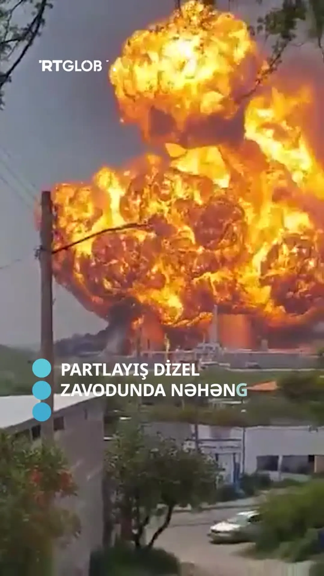 Meksikada partlayış böyük yanğın çıxardı